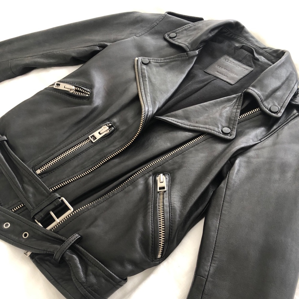 All Saints “Balfern” leather jacket